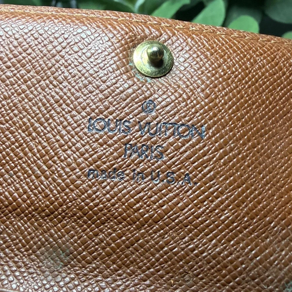 Luxury Louis Vuitton Monogram 4 Key Holder Brown Canvas Wallet Vintage